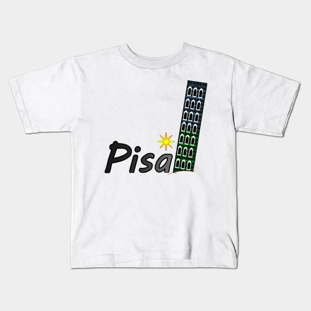 Pisa Italy Kids T-Shirt by momomoma